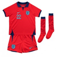 England Jude Bellingham #22 Bortadräkt Barn VM 2022 Kortärmad (+ Korta byxor)